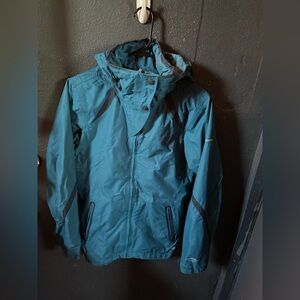Women’s Columbia Omni Tech Bugaboo Teal Rain Jacket